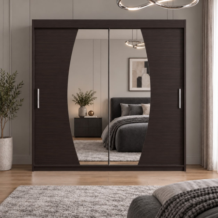 Dressing Cami, 140x60x200cm, cu oglinda, Sonoma, Pal 18 mm [1]