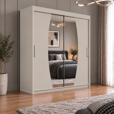 Dressing Cami, 160x60x200cm, cu oglinda, Casmir, Pal 18 mm