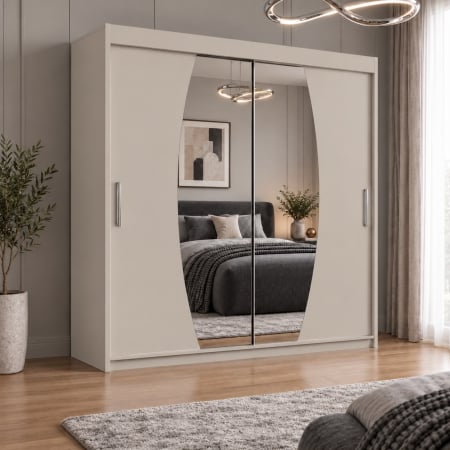 DRESSING 2 USI - Dressing Cami, 180x60x200cm, cu oglinda, Casmir, Pal 18 mm