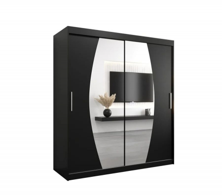 Dressing Cami, 180x60x200cm, cu oglinda, Wenge, Pal 18 mm [1]