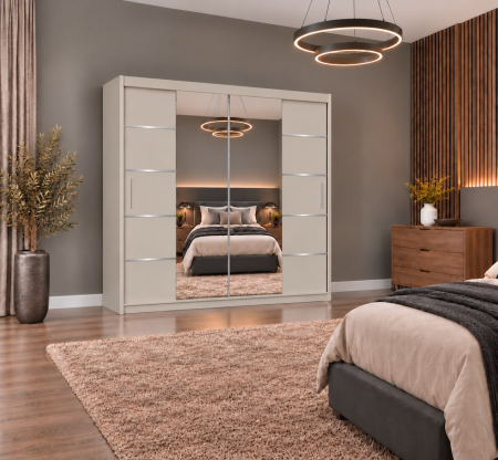 Dressing Marissa, 160x60x200cm, cu oglinda, Casmir, Pal 18 mm [4]