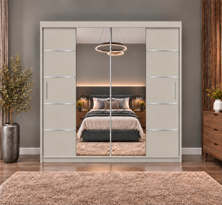 Dressing Marissa, 160x60x200cm, cu oglinda, Casmir, Pal 18 mm [2]