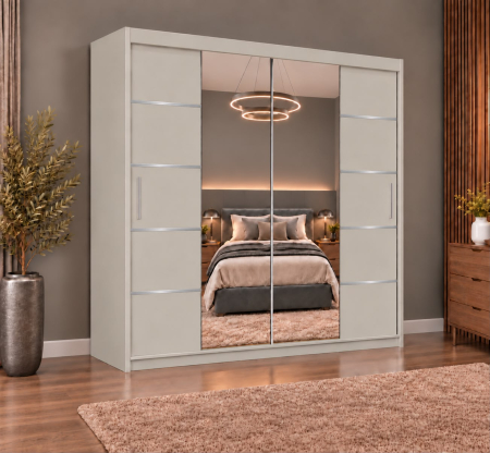 Dressing Marissa, 160x60x200cm, cu oglinda, Casmir, Pal 18 mm