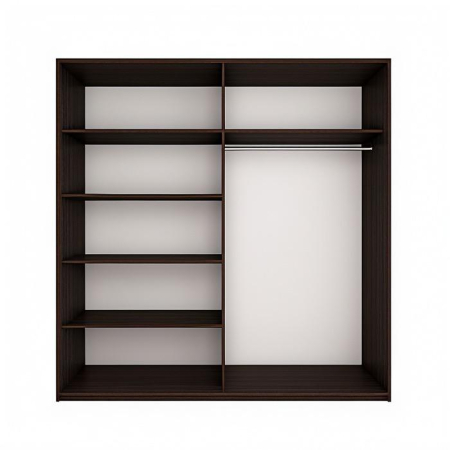 Dressing Marissa, 180x60x200cm, cu oglinda, Wenge, Pal 18 mm [3]