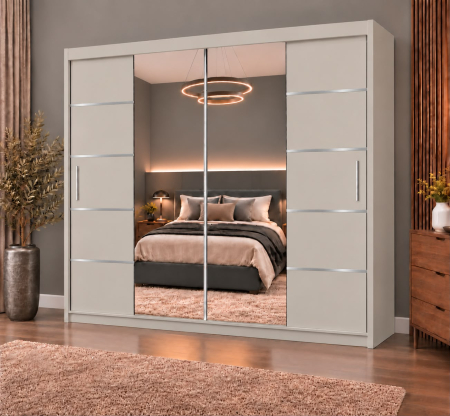 Dressing Marissa, 200x60x200cm, cu oglinda, Casmir, Pal 18 mm [1]
