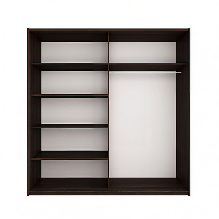 Dressing Sebastian, 140x60x200cm, cu oglinda, Wenge/Sonoma, Pal 18 mm [4]