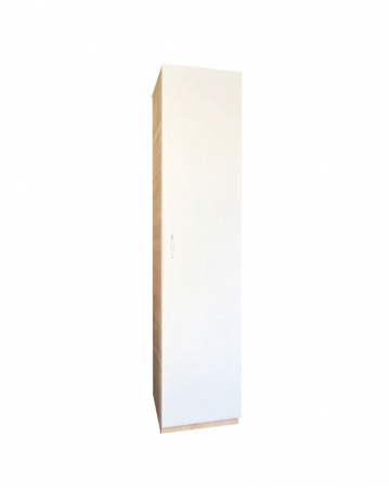 Dulap tip Soldat, 197x45x50 cm, 4 polite, Stejar Sonoma + Alb, Pal 18 mm [1]
