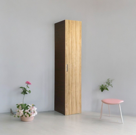 DULAPURI 1 USA - Dulap tip Soldat, 197x45x50cm, 4 polite, Wenge + Stejar Sonoma, Pal 18 mm