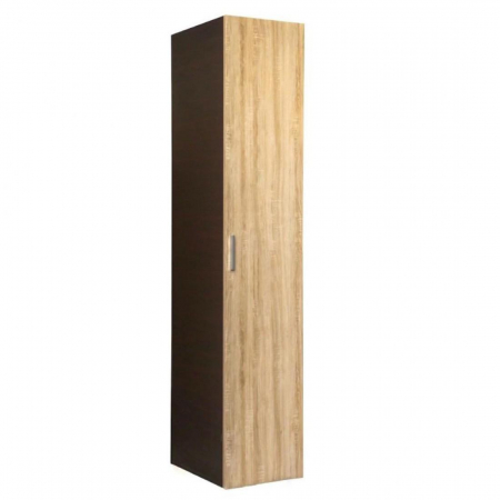 Dulap tip Soldat, 197x45x50cm, 4 polite, Wenge + Stejar Sonoma, Pal 18 mm [2]