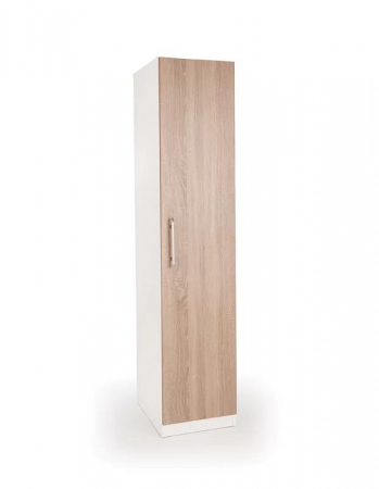 Dulap tip Soldat, 197x45x50 cm, 4 polite, Alb + Stejar Sonoma, Pal 18 mm [7]