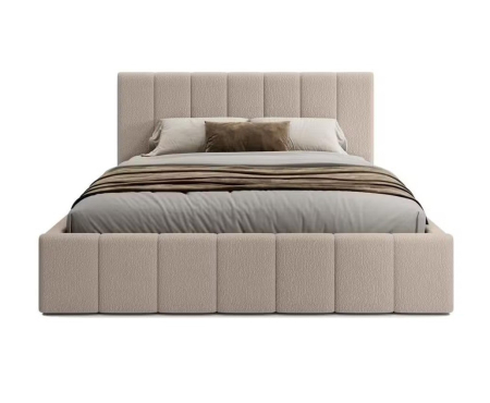 Pat Alkam Soft, 160x200 cm, Crem, cu Somiera Rabatabila [3]