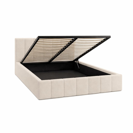 Pat Alkam Soft, 120x200 cm, Crem, cu Somiera Rabatabila [1]