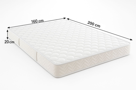 Pat tapitat Cami cu saltea , 160x200 cm, Verde [3]