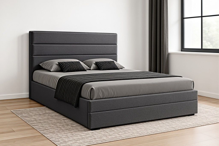 Pat tapitat Mara, 160x200 cm, Turcoaz