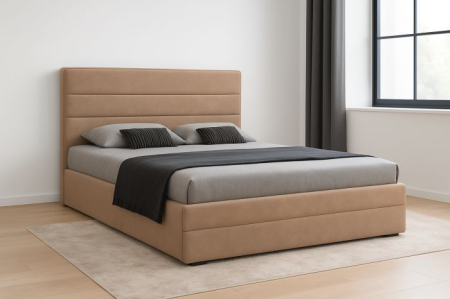 Pat tapitat Mara, 180x200 cm, Bej