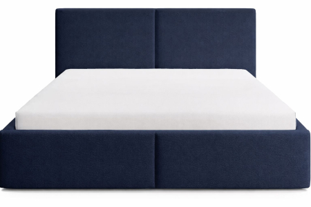 Pat tapitat Vela Soft, 140x200 cm, Albastru [3]