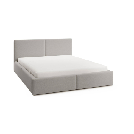 Pat tapitat Vela Soft, 140x200 cm, Gri Deschis [4]