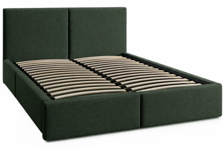 PATURI CU SOMIERA RABATABILA - Pat Vela Soft, 160x200 cm, Verde, cu Somiera Rabatabila