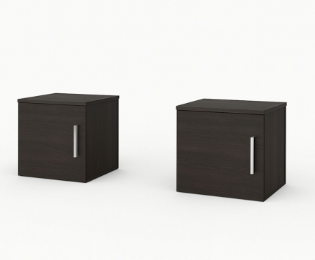 COMODE SI NOPTIERE - Set 2 noptiere, 45x40x40 cm, Wenge, Pal 18 mm