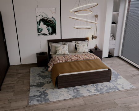 Set Dormitor Elis, 160x200cm, Wenge, Pal 18 mm [2]