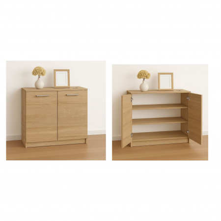 Set Dormitor Elis, 160x200cm, Stejar Sonoma, Pal 18 mm [5]