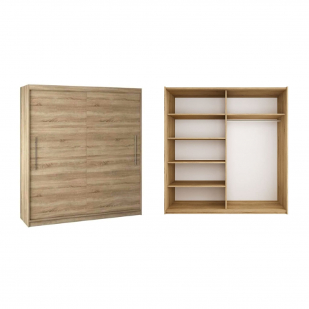 Set Dormitor Elis, 160x200cm, Stejar Sonoma, Pal 18 mm [4]