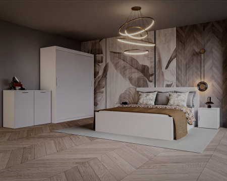 Set Dormitor Elis, 180x200cm, Stejar Sonoma, Pal 18 mm [8]