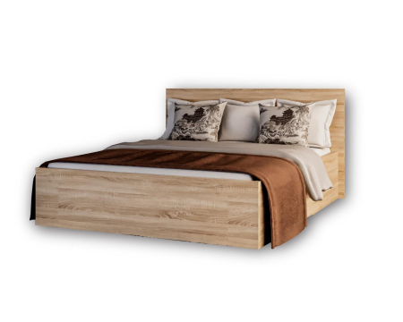 Set Dormitor Elis cu oglinda, 160x200cm, Sonoma, Pal 18 mm [4]