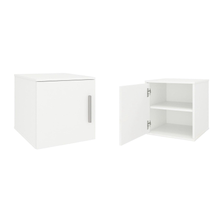 Set Dormitor Sebastian auriu cu oglinda, Pat 160x200cm, Crem + Alb, Pal 18 mm [7]