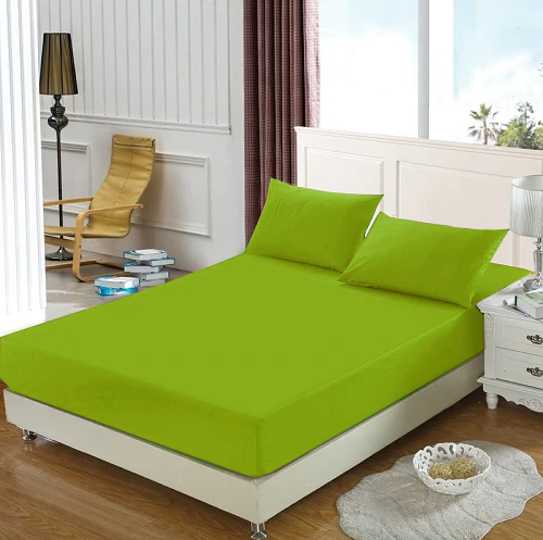 Fata de perna, bumbac natural 100% verde mat – 1 bucata [6]