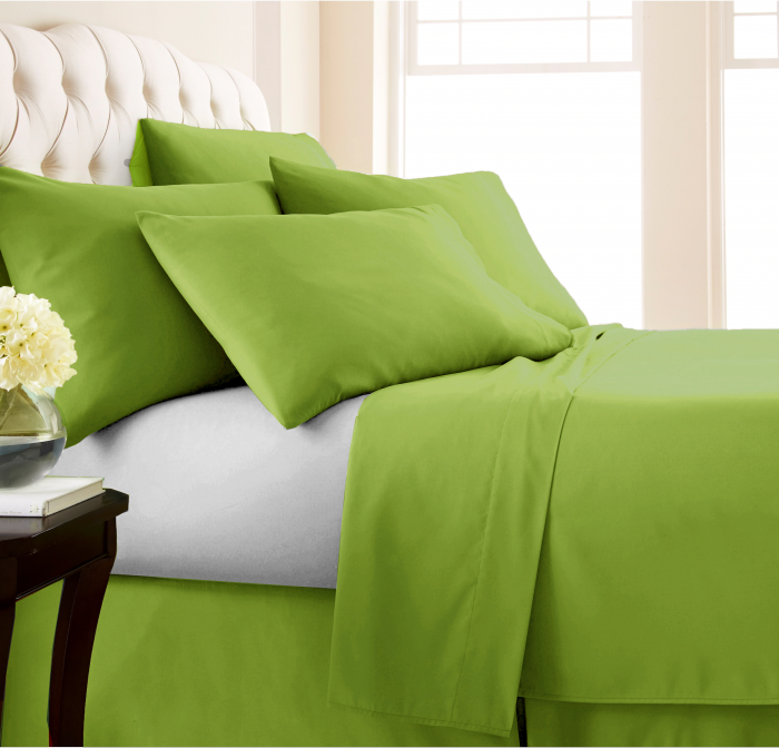 Fata de perna, bumbac natural 100% verde mat – 1 bucata [5]