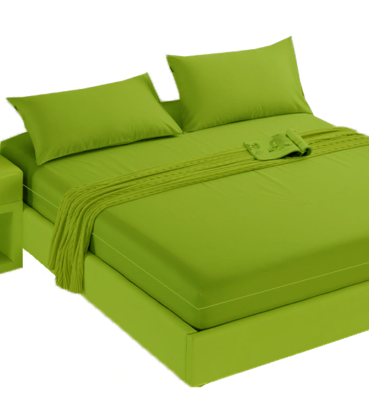 Husa cu fermoar pentru saltea din bumbac 100% natural, de culoare verde mat [9]