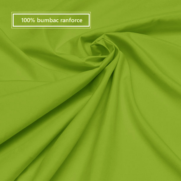 Husa cu fermoar pentru saltea din bumbac 100% natural, de culoare verde mat [7]