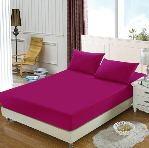 Husa cu fermoar pentru saltea din bumbac 100% natural, de culoare mov [10]