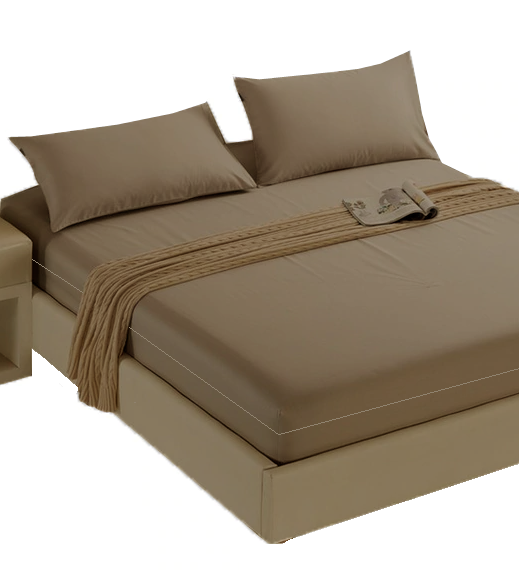 Husa cu fermoar pentru saltea din bumbac 100% natural, de culoare maro [9]