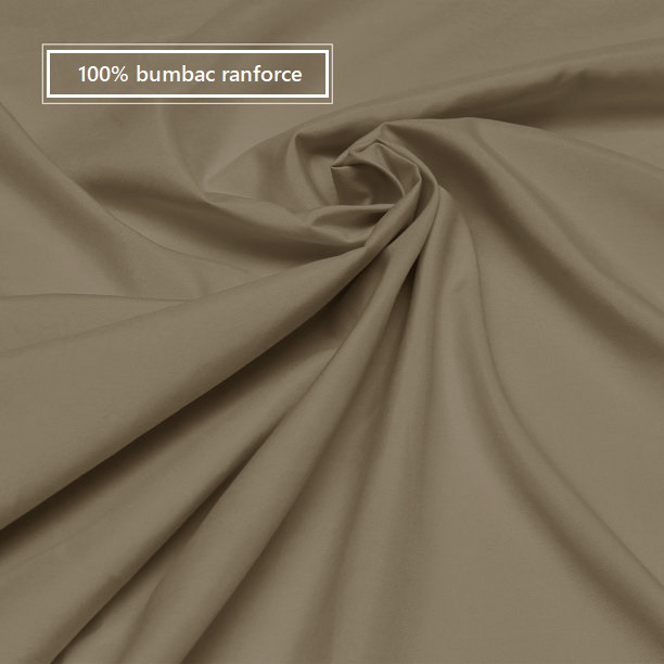 Husa cu fermoar pentru saltea din bumbac 100% natural, de culoare maro [7]