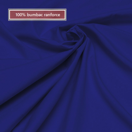 Cearceaf de pat cu elastic, bumbac natural 100%, bleumarin [4]