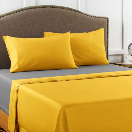 Fata de perna, bumbac natural 100% galben pal – 1 bucata [4]