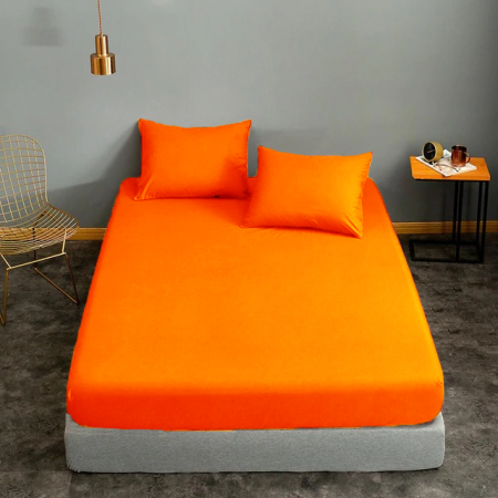 Fata de perna, bumbac natural 100% portocaliu – 1 bucata [2]