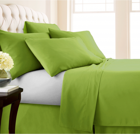 Fata de perna, bumbac natural 100% verde mat – 1 bucata [4]