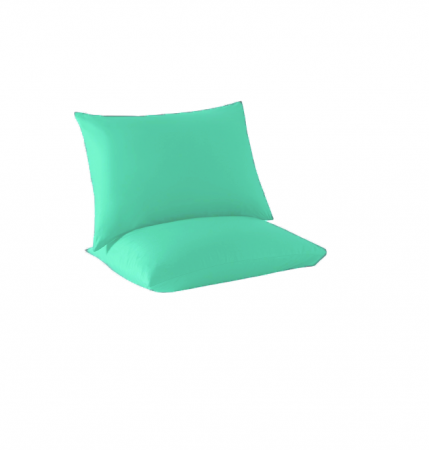 DECORAȚIUNI ȘI TEXTILE CASĂ - Fata de perna, bumbac natural 100% turcoaz – 1 bucata