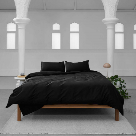 Fata de perna, bumbac natural 100% negru – 1 bucata [2]