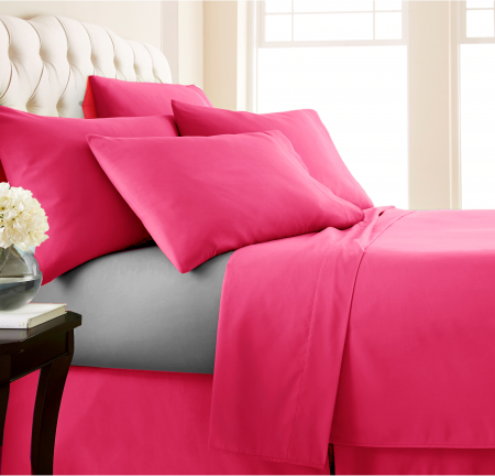 Fata de perna, bumbac natural 100% roz aprins, magenta – 1 bucata [2]