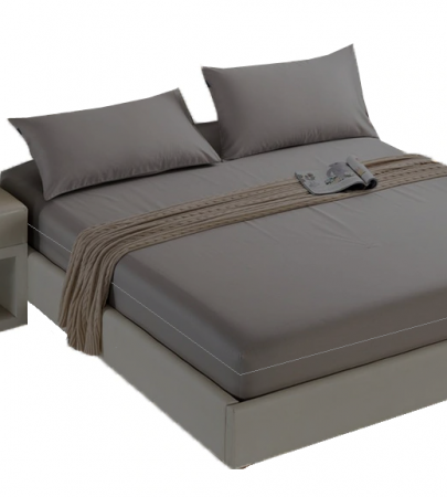 Husa cu fermoar pentru saltea din bumbac 100% natural, de culoare gri [8]