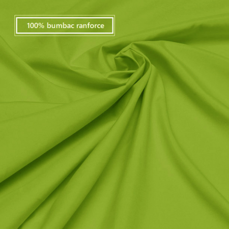 Husa cu fermoar pentru saltea din bumbac 100% natural, de culoare verde mat [6]