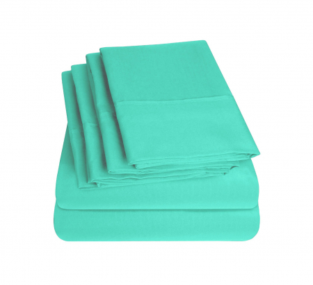 Husa cu fermoar pentru saltea din bumbac 100% natural, de culoare turcoaz [6]