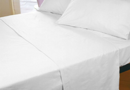 Lenjerie pat 1p bumbac sifon alb – 4 piese [3]