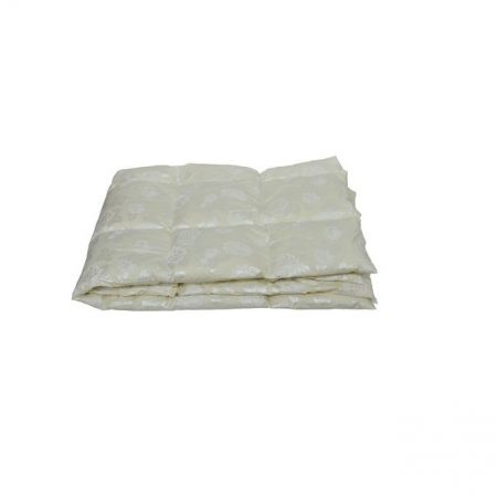 Magazin Online - Pilota umpluta cu puf + pana, pentru toate anotimpurile, de culoare crem, diferite dimensiuni