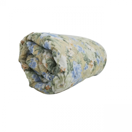 Magazin Online - Pilota umpluta cu puf + pana, pentru toate anotimpurile, de culoare maro floral, diferite dimensiuni