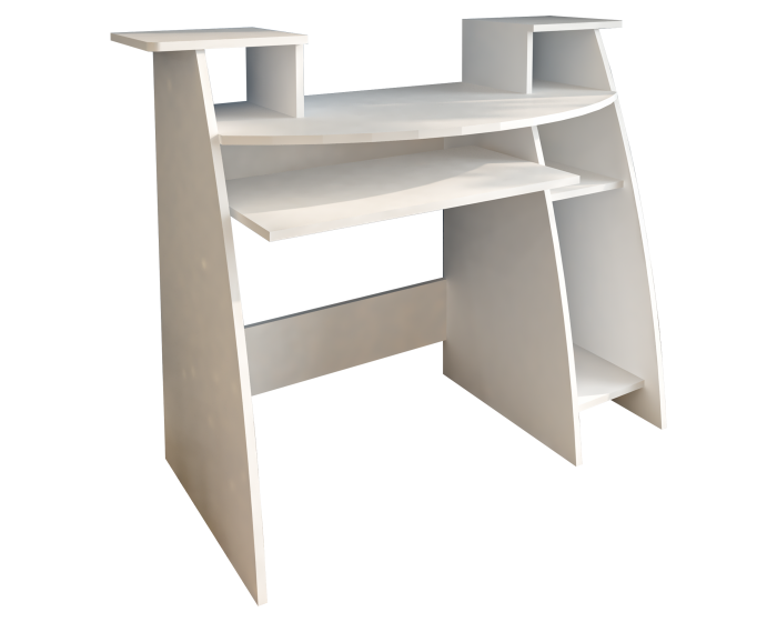 Birou Pc Skm-4 Ro, 123x50x77 cm, Alb [6]